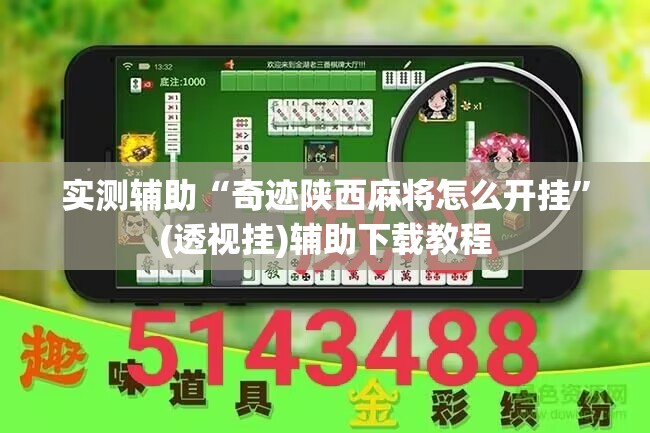 实测辅助“奇迹陕西麻将怎么开挂”(透视挂)辅助下载教程