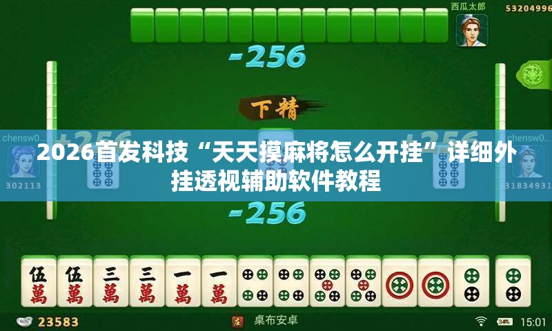 2026首发科技“天天摸麻将怎么开挂”详细外挂透视辅助软件教程