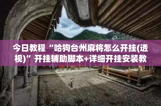 今日教程“哈狗台州麻将怎么开挂(透视)”开挂辅助脚本+详细开挂安装教程