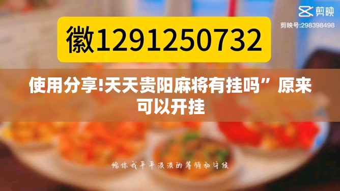 使用分享!天天贵阳麻将有挂吗”原来可以开挂