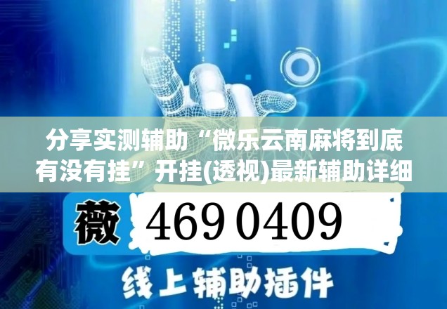 分享实测辅助“微乐云南麻将到底有没有挂”开挂(透视)最新辅助详细