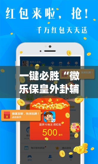 一键必胜“微乐保皇外卦辅助软件下载	”(透视)其实确实有挂