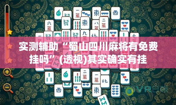 实测辅助“蜀山四川麻将有免费挂吗”(透视)其实确实有挂
