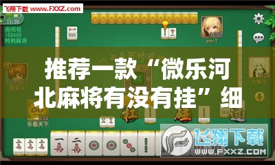 推荐一款“微乐河北麻将有没有挂”细辅助教程分享