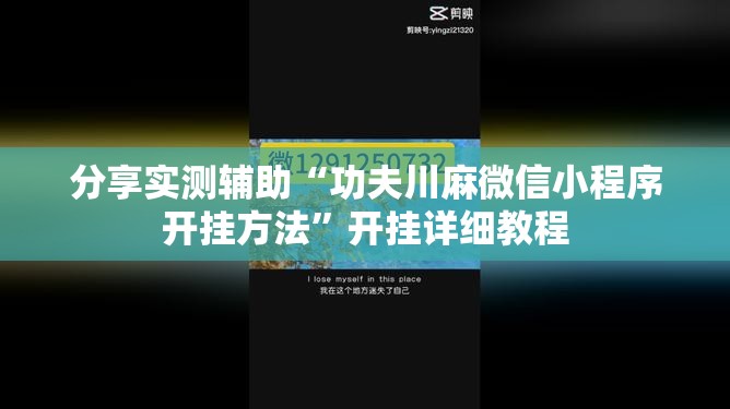 分享实测辅助“功夫川麻微信小程序开挂方法	”开挂详细教程