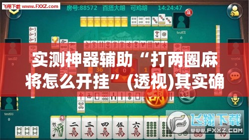 实测神器辅助“打两圈麻将怎么开挂”(透视)其实确实有挂