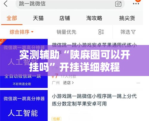 实测辅助“陕麻圈可以开挂吗”开挂详细教程
