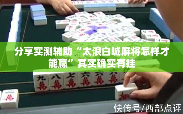 分享实测辅助“太浪白城麻将怎样才能赢”其实确实有挂