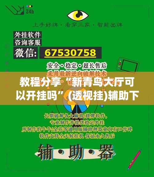教程分享“新青鸟大厅可以开挂吗”(透视挂)辅助下载教程
