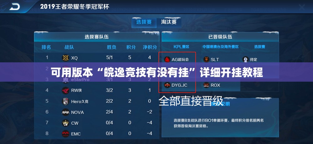 可用版本“皖逸竞技有没有挂”详细开挂教程