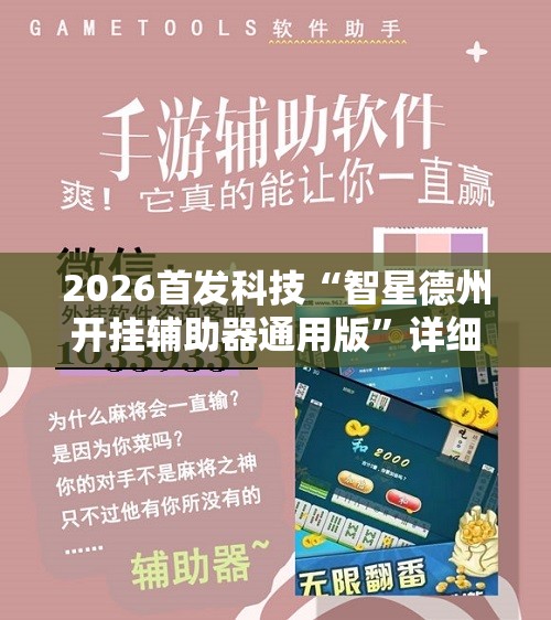 2026首发科技“智星德州开挂辅助器通用版”详细开挂教程