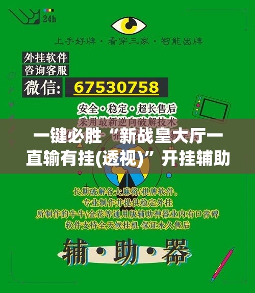 一键必胜“新战皇大厅一直输有挂(透视)”开挂辅助脚本+详细开挂安装教程