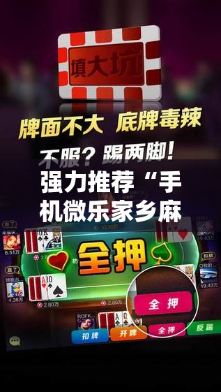 强力推荐“手机微乐家乡麻将开挂辅助器通用版”2026开挂教程步骤
