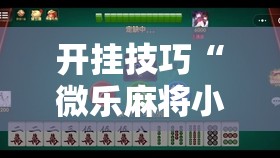 开挂技巧“微乐麻将小程序辅牌器”其实确实有挂