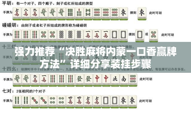 强力推荐“决胜麻将内蒙一口香赢牌方法”详细分享装挂步骤