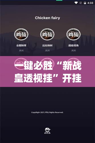 一键必胜“新战皇透视挂”开挂(透视)辅助神器
