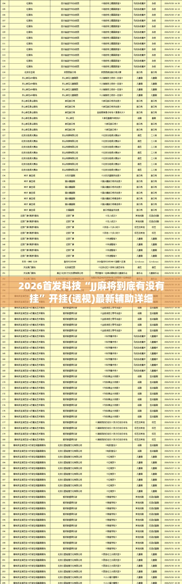 2026首发科技“JJ麻将到底有没有挂”开挂(透视)最新辅助详细
