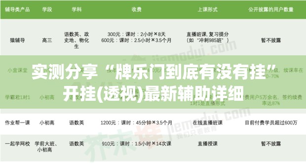 实测分享“牌乐门到底有没有挂”开挂(透视)最新辅助详细