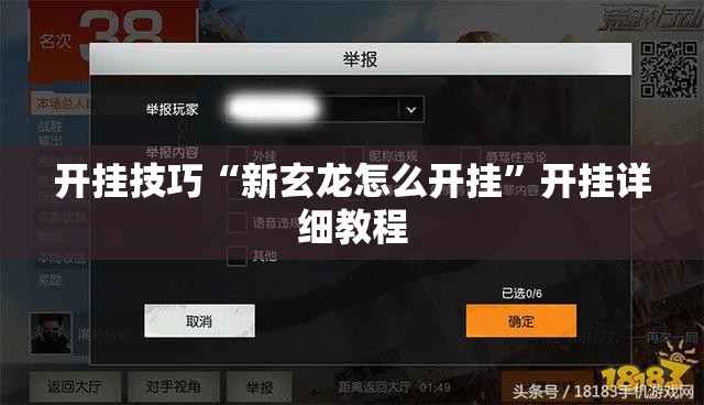 开挂技巧“新玄龙怎么开挂”开挂详细教程