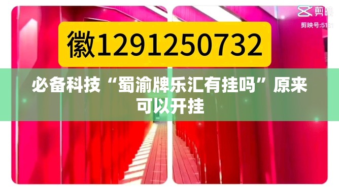 必备科技“蜀渝牌乐汇有挂吗”原来可以开挂