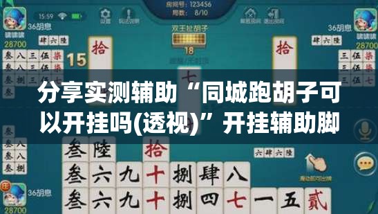 分享实测辅助“同城跑胡子可以开挂吗(透视)”开挂辅助脚本+详细开挂安装教程