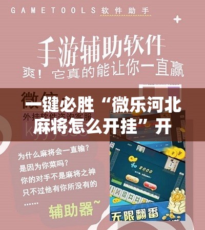 一键必胜“微乐河北麻将怎么开挂”开挂辅助脚本+详细开挂安装教程