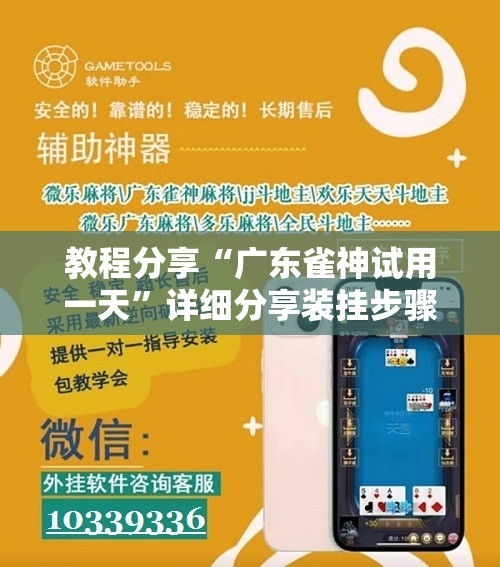 教程分享“广东雀神试用一天”详细分享装挂步骤
