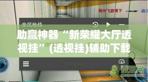 助赢神器“新荣耀大厅透视挂”(透视挂)辅助下载教程
