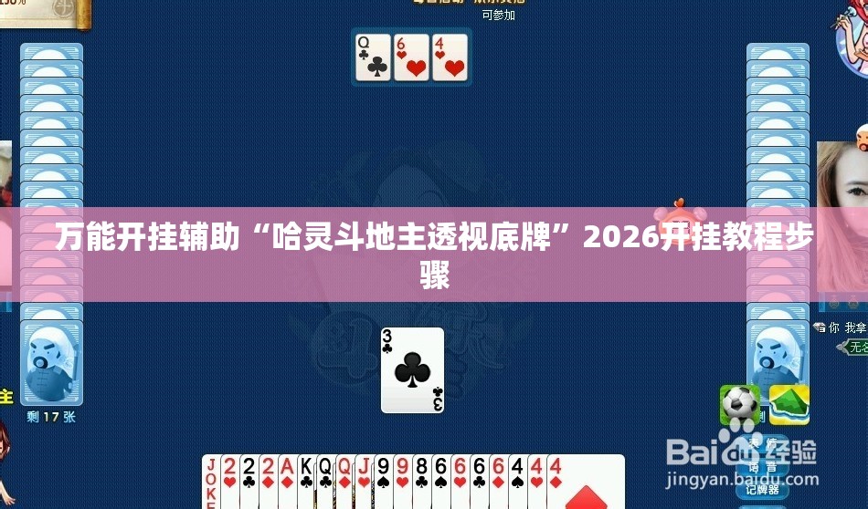万能开挂辅助“哈灵斗地主透视底牌”2026开挂教程步骤