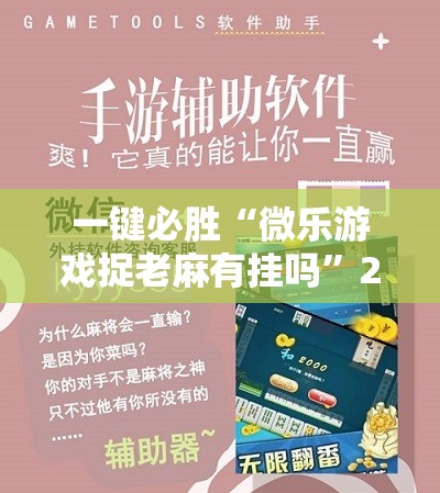 一键必胜“微乐游戏捉老麻有挂吗”2026开挂教程步骤
