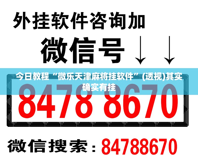 今日教程“微乐天津麻将挂软件”(透视)其实确实有挂