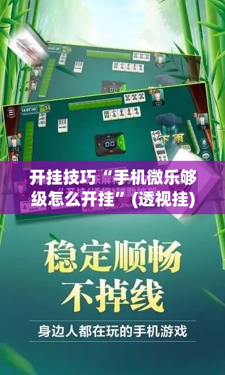 开挂技巧“手机微乐够级怎么开挂”(透视挂)辅助下载教程