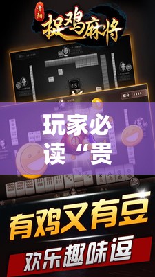玩家必读“贵州翻鸡麻将开挂辅助器通用版”科技辅助神器手机版
