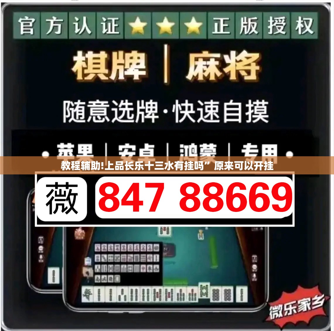 教程辅助!上品长乐十三水有挂吗”原来可以开挂